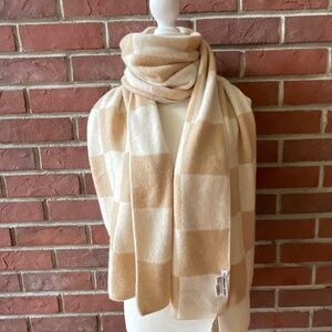 NEW The Cashmere Project 100% Cashmere Large Knit Scarf Wrap Shawl 15”x70” NWT